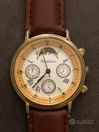 Orologio vintage manuale con quadrante moonphase