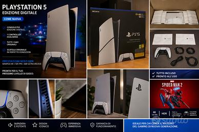 PLAYSTATION 5 DIGITAL EDITION + CUFFIE TRUST FORTA