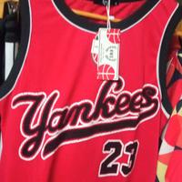 Completo per basket New York Yankees rosso 