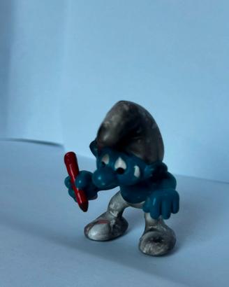 Puffo Pittore vintage originale anni '70