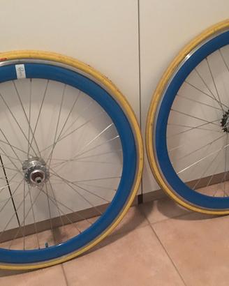 COPPIA RUOTE FLIP-FLOP SCATTO FISSO/RUOTA LIBERA