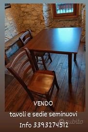 Tavoli e sedie