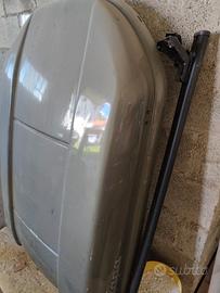 baule auto + barre portapacchi 