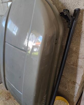 baule auto + barre portapacchi 
