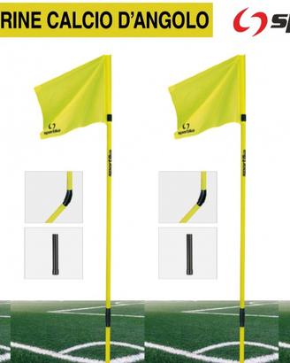 Set di 4 bandierine calcio d' angolo snodate
