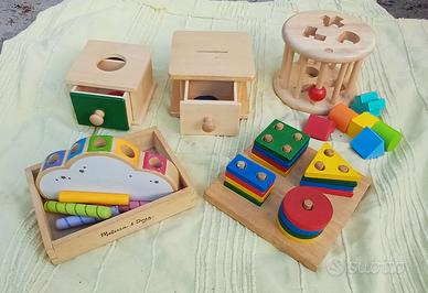 Giocattoli Montessoriani educativi in legno