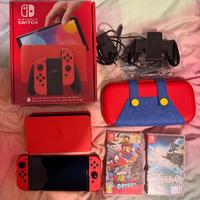 Nintendo switch oled Super Mario Edition+accessori