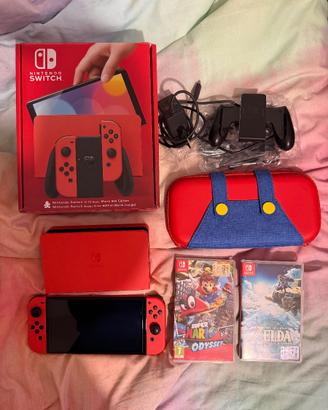 Nintendo switch oled Super Mario Edition+accessori