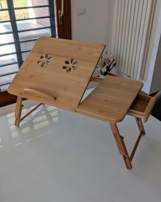 Vassoio porta PC in  legno