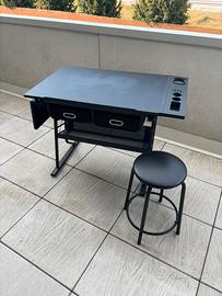 Tavolo da disegno inclinabile