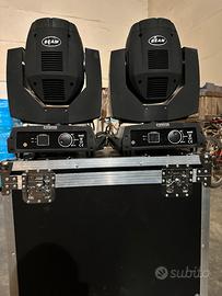 Coppia Shehds Beam 7R 230W con Flight Case