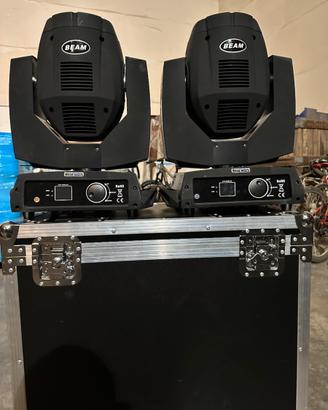 Coppia Shehds Beam 7R 230W con Flight Case