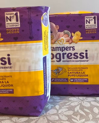 3 Pacchi Pampers Progressi taglia 1 - NUOVI