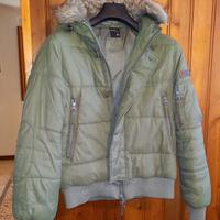 Giacchetto piumino verde tipo bomber