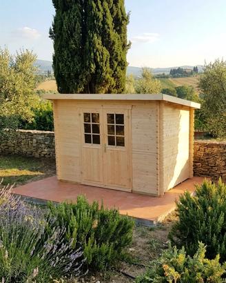 CASETTA DI LEGNO MALTA3 312x312x211 spessore 28mm
