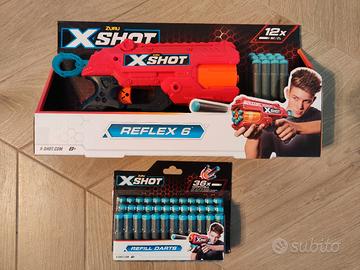 Pistola blaster Zuru Xshot Reflex 6 nerf+36 dardi
