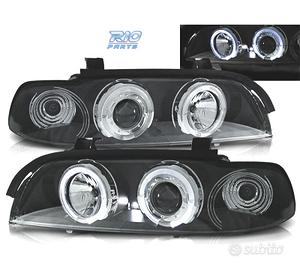 FARI BMW E39 95-00 ANGEL EYES LED FONDO NERO