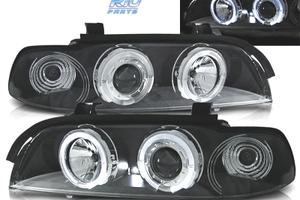 FARI BMW E39 95-00 ANGEL EYES LED FONDO NERO