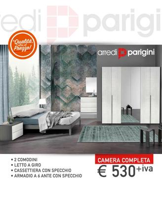 Camera da letto moderna - 3 colori  scelta - Promo