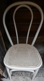 sedie in paglia viennese tonet bianche 