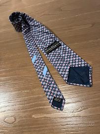 Ferragamo cravatta in seta blu