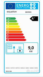 Stufa a pellet Mannu Equation 9kw ventilata Bianca