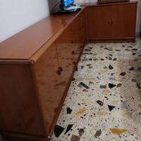 Mobile soggiorno ad angolo componibile in legno