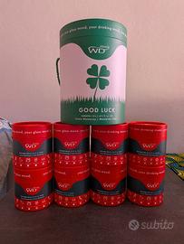 8 Bicchieri WD Lifestyle + Caraffa vetro decorati