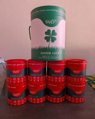 8 Bicchieri WD Lifestyle + Caraffa vetro decorati