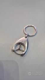 portachiavi mercedes originale con gettone Logo