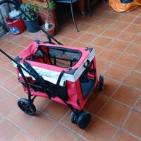 Passeggino 2 in 1 per cani