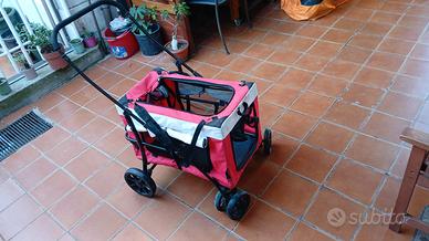 Passeggino 2 in 1 per cani