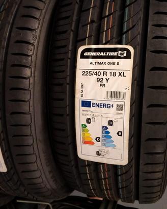 2 GOMME 225/40R18 GENERAL TIRE
