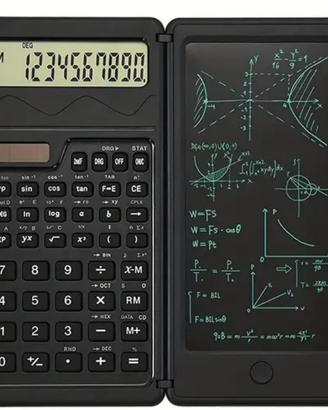 calcolatrice scentifica ad energia solare +lavagna