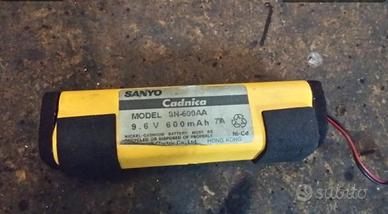 Pacco batteria per trasmittente radio 9.6V 600mAh 