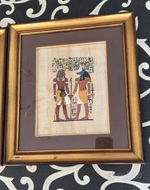 Quadro papiro egiziano Anubi