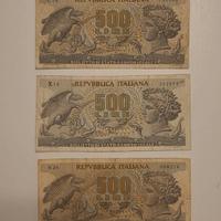 Lire 500 aretusa giro completo tutti i decreti
