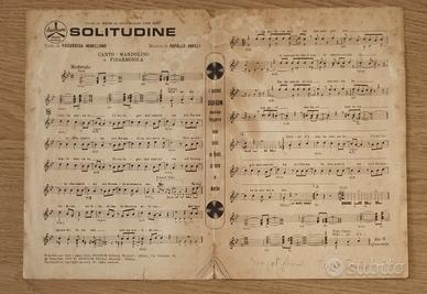 Spartito musicale Solitudine di Wess