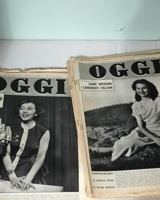 Riviste Oggi anni 50 e topolino D oro