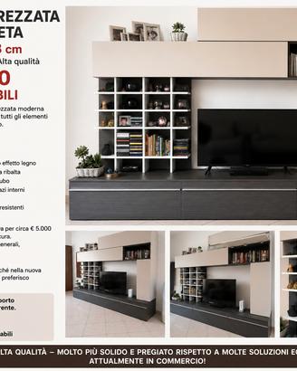 Parete attrezzata moderna 270 cm € 790 trattabili