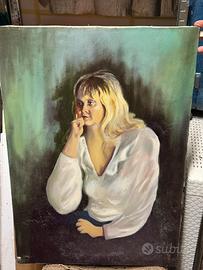Dipinto a olio - Ritratto donna