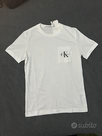 Maglia T-shirt CK Calvin Klein bianca nera nero M