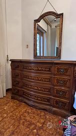 Como con 2 comodini in legno massello