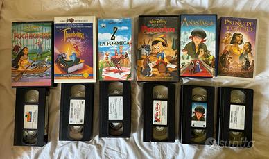 VHS  originali 6 pezzi