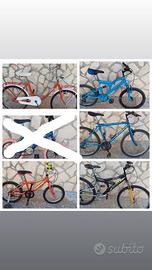 8 biciclette usate di tutte le misure 