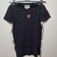 T-Shirt SikSilk Nera e Oro