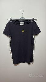 T-Shirt SikSilk Nera e Oro