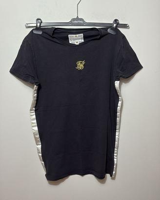 T-Shirt SikSilk Nera e Oro