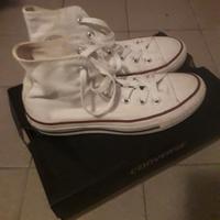 Converse all star bianche alte 