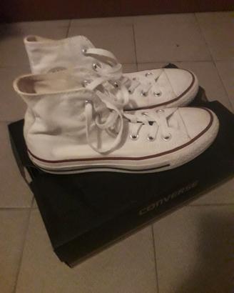 Converse all star bianche alte 